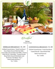 Sapphire - The Emerald Hotel menu 1