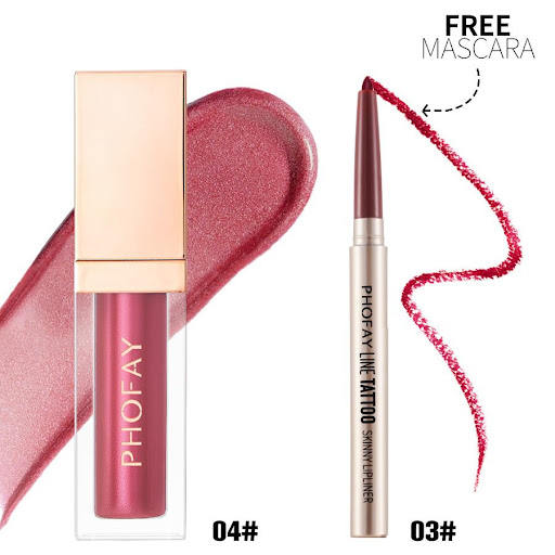 Title 9, PHOFAY Lipliner And Ultra-Glossy Lip Gloss Defi...