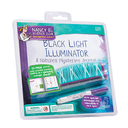 Nancy B's Science Club Black Light Illuminator & Nature's Mysteries Journal