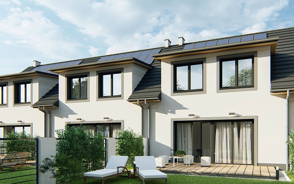 Wizualizacja 4 domu Gilbert 4 - segment lewy