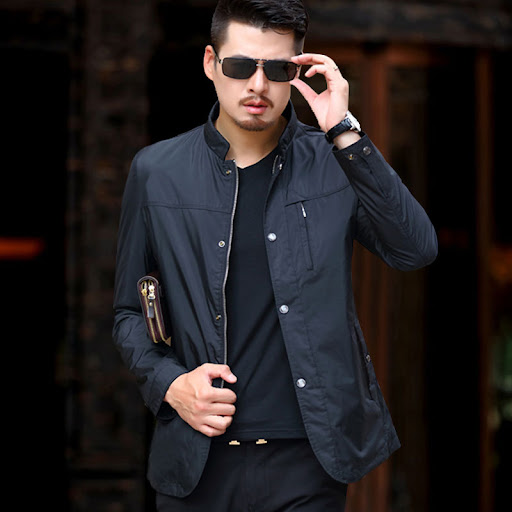 Title 4, Mens business casual thin coat, lightweight an...