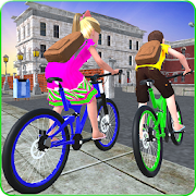 Kids School Time Bicycle Race MOD