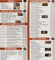 RBN Restaurant menu 2