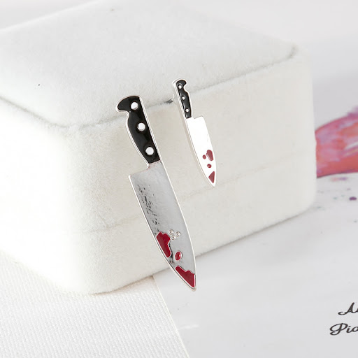 Title 1, Fashion Harajuku Asymmetric Stud Earrings, elev...
