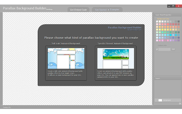 Parallax Background Builder (Desktop Edition) chrome extension