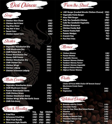 Cafe Ten menu 