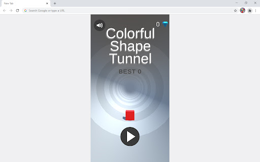 Colorful Shape Tunnel Online Game