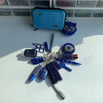 Blue suitcase