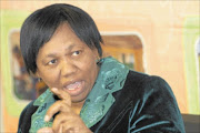 MAKING A POINT: 
      Minister of Basic Education Angie Motshekga