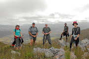 From left, Anna-Marie Douglas,  Andreas Groenewald,  Eugene McConville, Nancy Thom  and Catherine Del Monte enjoying the great outdoors.