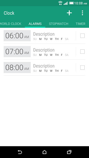 Screenshot HTC Clock