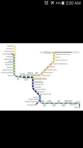 Sheffield Supertram Map