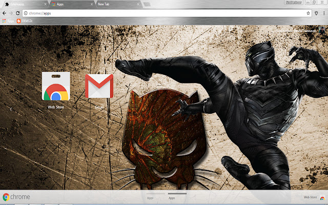 Black Panther Kick Boxing chrome extension