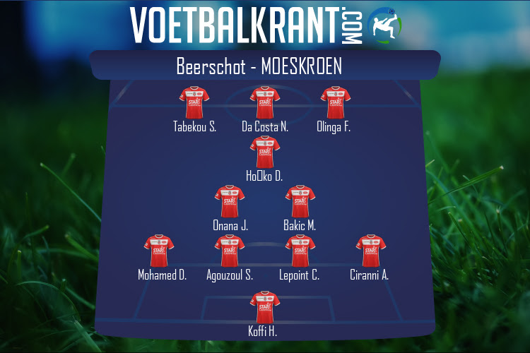 Opstelling Moeskroen | Beerschot - Moeskroen (28/02/2021)