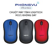 Chuột Máy Tính Logitech M221 Không Dây (Xám Đen) - Bảo Hành 36 Tháng