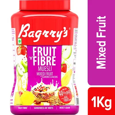 Bagrrys Fruit N Fibre Muesli - Apple - 1 kg