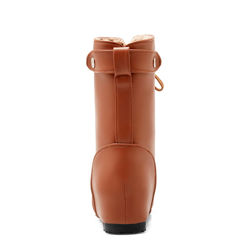 Title 18, Womens Large Size Front Lace-up Flat Leather B...