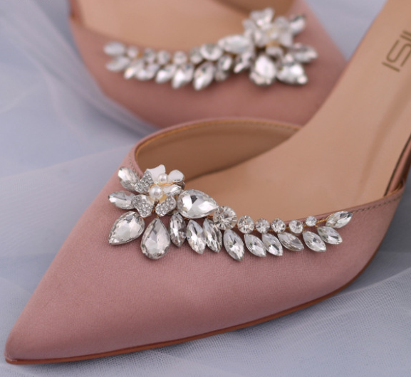 Title 8, Ukrasni Cvetovi za Cipele sa Rhinestones-om Lak...
