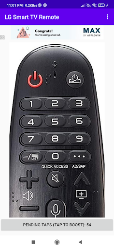Screenshot LG Smart TV Remote