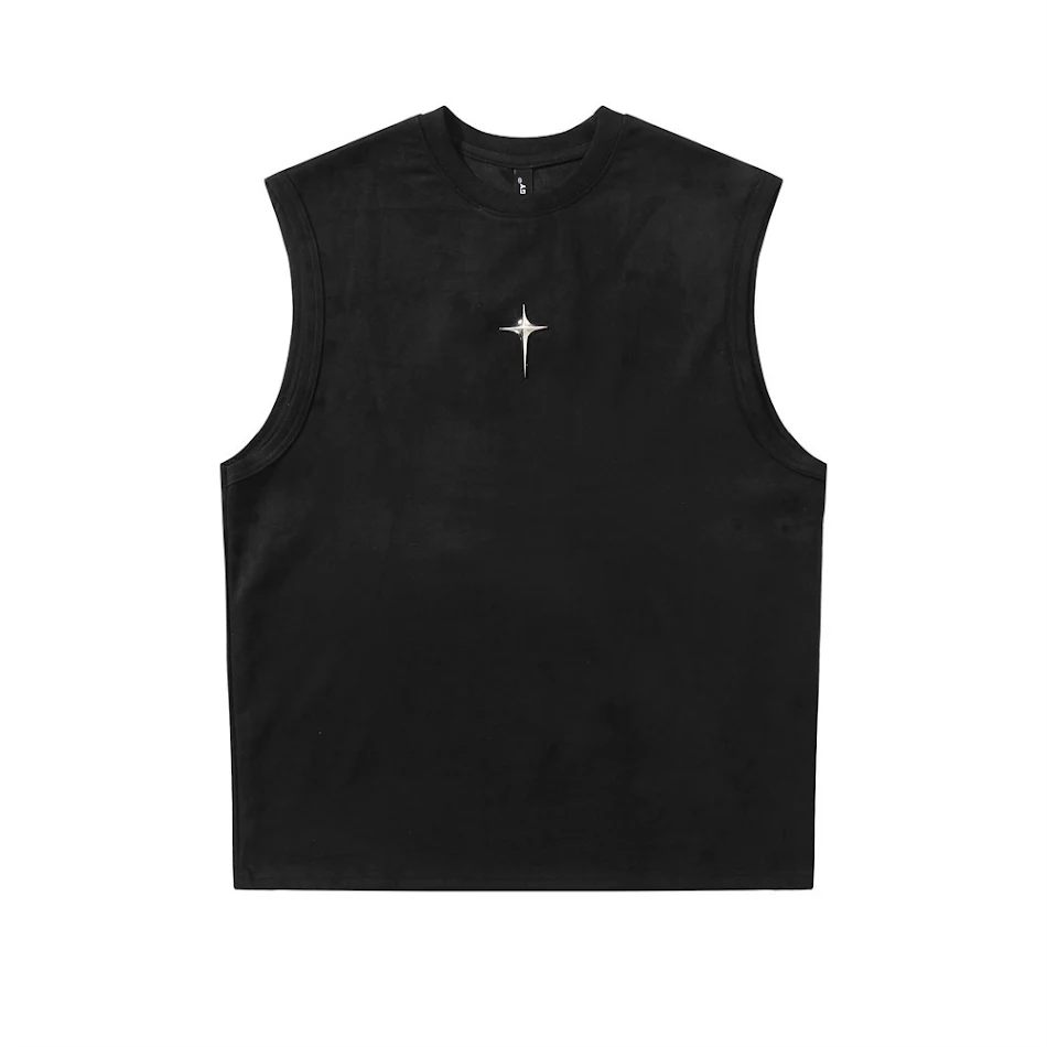 Camiseta deportiva de verano simple Chaleco Base Capa Transpirable Ligera Ideal para actividades al aire libre y mantenerte fresco y cómodo.