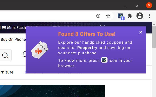 Discounts And Coupons chrome extension