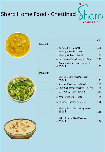 Shero Home Food - Andhra menu 