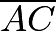 $\overline{AC}$