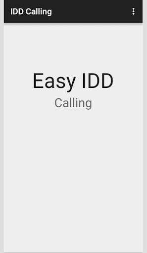 Easy IDD Call