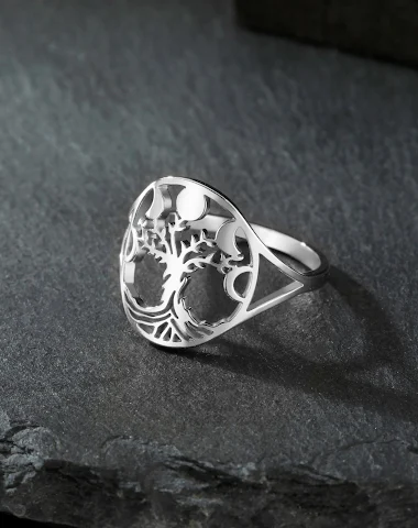 Hip Hop Ring aus Edelstahl, 18K ech - 0