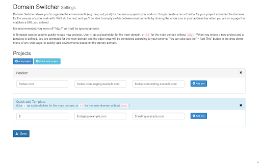 Domain Switcher Forked