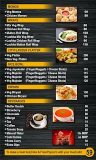 City Flavour menu 4