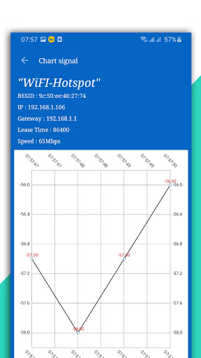 Screenshot WiFi connect and WiFi Analyzer