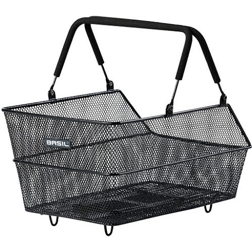 Basil Cento Mik Basket - Steel, MIK Mount Black