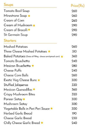 Mini's Gourmet Cafe menu 1