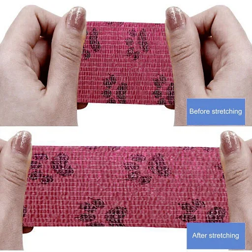 Self Adhesive Bandage Wrap Breathable Dog Bandage Shoes Vet Pet Wrap Dog Cohesive Bandage Multifunctional Pet Wound Care