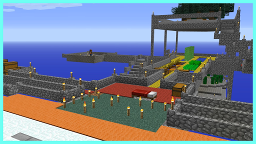 Screenshot Mod Skyblock island for MCPE