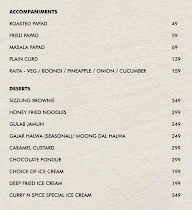 Curry N Spice- Yogi Executive menu 2