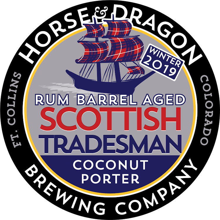 Logo of Horse & Dragon Winter 2019 Rum Barrel Aged Scottish Tradesman Coconut Porter