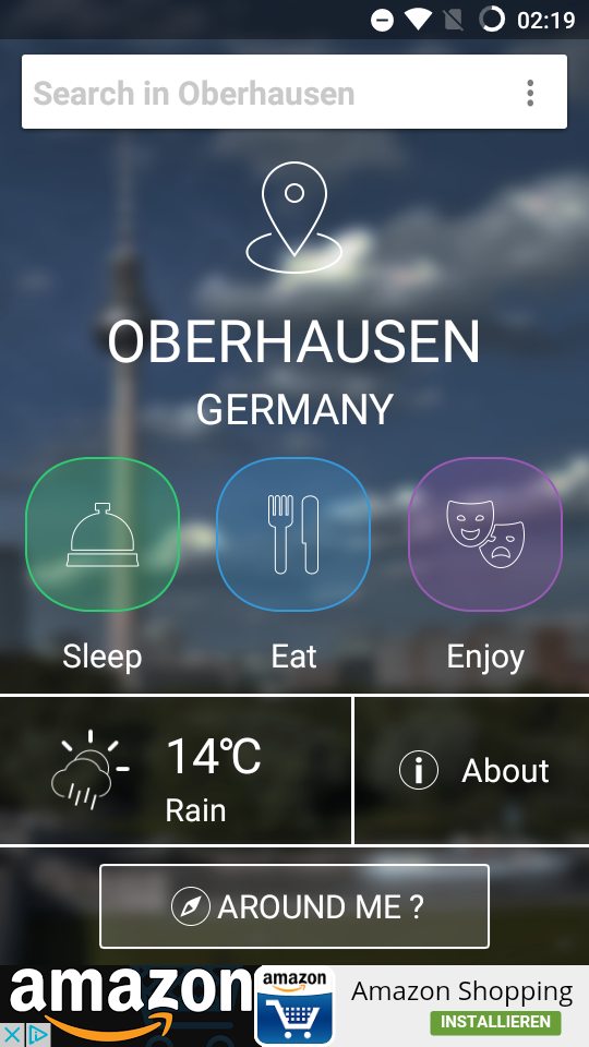 Oberhausen City Guide Screen 1