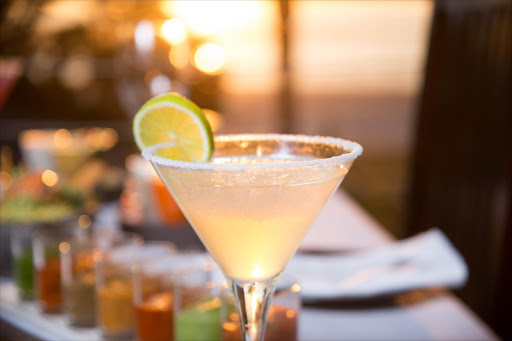 A delicious glass of tequila-based margarita.