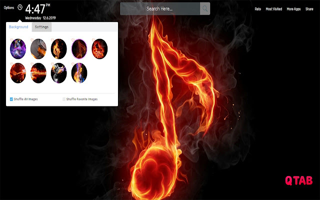 Fiery Music Wallpapers HD Theme
