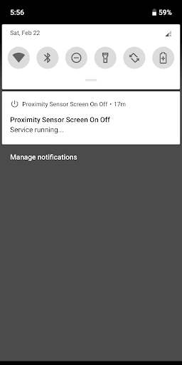 Screenshot Proximity Sensor Screen On Off