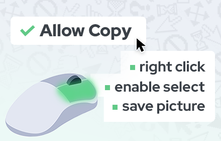 Enable Right Click & Select: allow copy small promo image