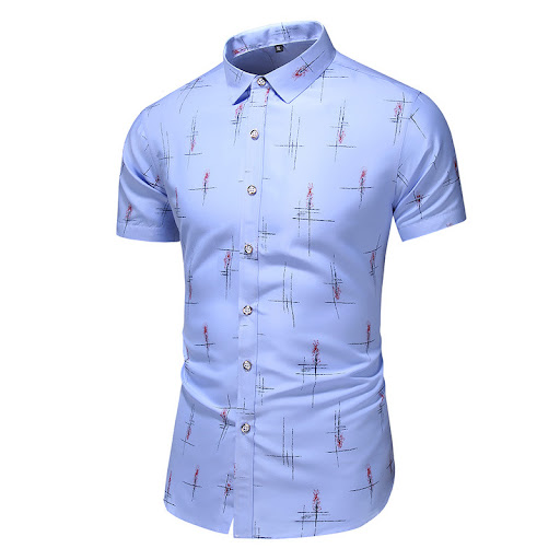 Title 4, Mens Plus Size Printed Short-sleeved Shirt Com...