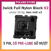 Công Tắc Jwk Black V2 Nylon Linear Switch Bàn Phím Cơ Jwick Full Nylon Black V2 Switch - Polabe Store