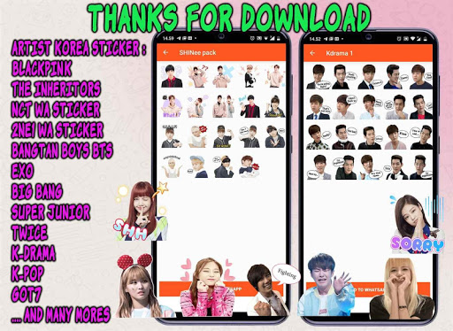 Korean Sticker KPop WASticker for WhatsApp