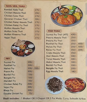 Kokan Tadka menu 