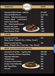 Spice Villa menu 5