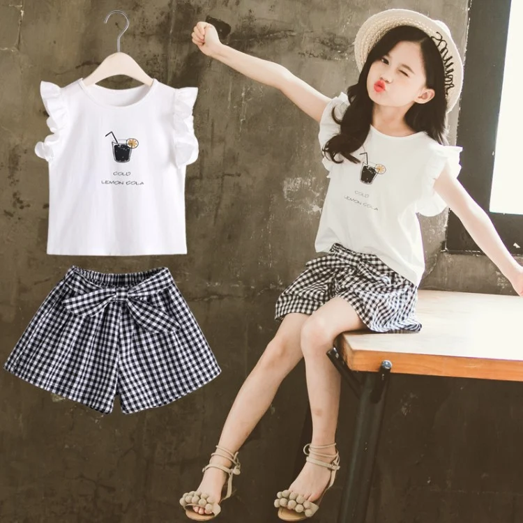 Title 12, Conjunto de roupa infantil para meninas, estilo...