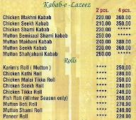 Karims Mughal Darbar, Grand Venice menu 6